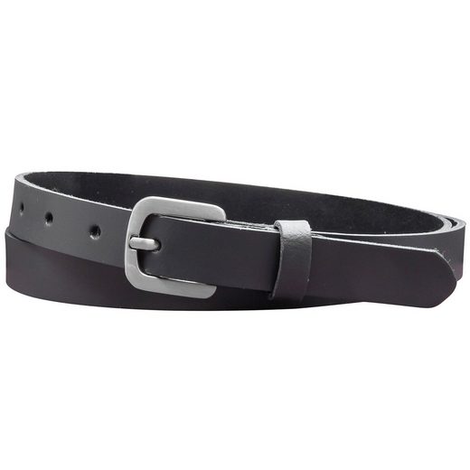 COLOGNEBELT Ledergürtel A5-SL Echt Leder Gürtel 2 cm Breit in Schwarz mit stilvoller Gürtelschließe, leger und modern mehr Neueste Stile