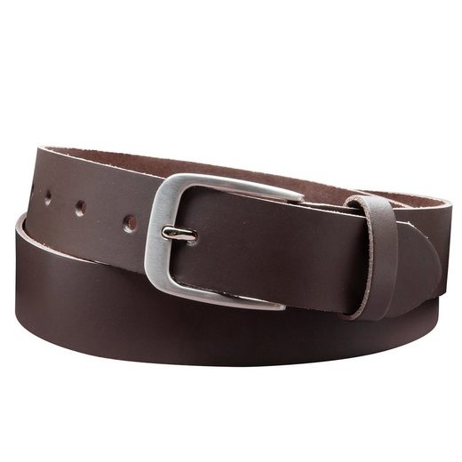 COLOGNEBELT Ledergürtel D28-SL Schlicht dennoch modern mit Dornschließe, MADE IN GERMANY mehr Black Friday Preise
