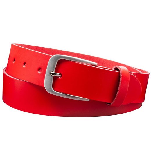 COLOGNEBELT Ledergürtel D28-SL Schlicht dennoch modern mit Dornschließe, MADE IN GERMANY mehr Black Friday Preise