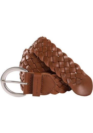 TOM TAILOR Ledergürtel TTLISA 4 cm breiter Damengürtel, Flechtledergürtel, modisches Must-Have mehr Fabrik Onlineshop