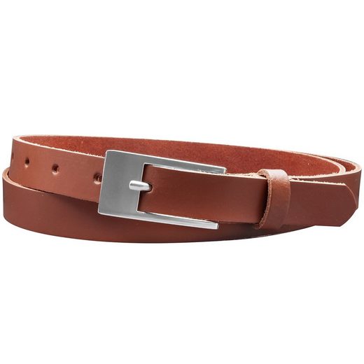 COLOGNEBELT Ledergürtel A4-SL 2 cm breiter Gürtel echt Leder in Cognac mit stilvoller Gürtelschließe, leger und modern mehr Cyber Monday