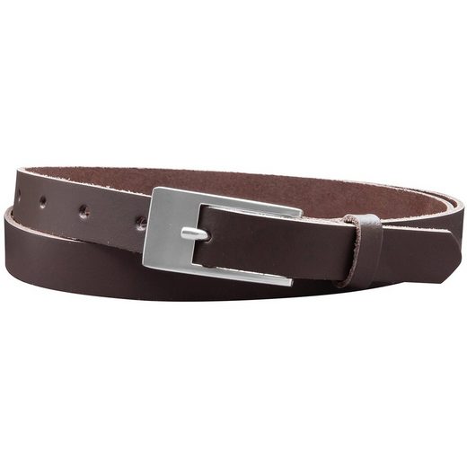 COLOGNEBELT Ledergürtel A4-SL 2 cm breiter Gürtel echt Leder in Cognac mit stilvoller Gürtelschließe, leger und modern mehr Weihnachtsangebot
