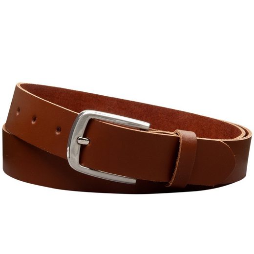 COLOGNEBELT Ledergürtel C15-SL Schlicht dennoch modern mit Dornschließe, MADE IN GERMANY mehr Räumungsverkauf