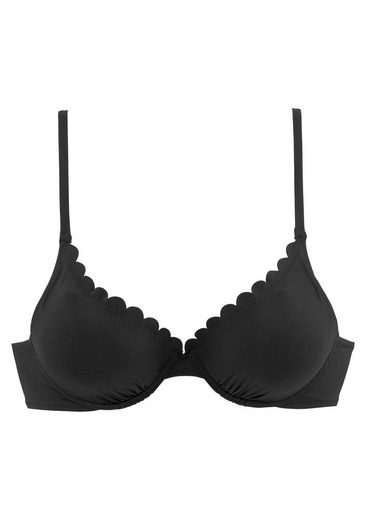LASCANA Bügel-Bikini-Top Scallop mit Wattierung mehr Speichern exportieren