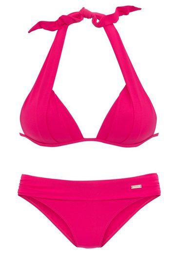LASCANA Triangel-Bikini im Nacken zu binden, wattierte Cups, mit eingearbeiteten Kissen mehr zollfrei