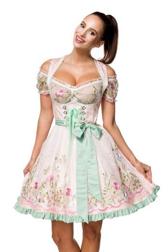 DIRNDLINE Dirndl Dirndl Kleid Tracht Wiesn Wasn Oktoberfest Trachtenkleid Outfit 3-tlg mehr Valentinstagsangebot
