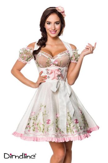 DIRNDLINE Dirndl Dirndl Kleid Tracht Wiesn Wasn Oktoberfest Trachtenkleid Outfit 3-tlg mehr Valentinstagsangebot