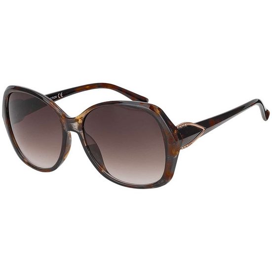 BEZLIT EYEWEAR Pilotenbrille Rundglas Designer Damen Sonnenbrille (1-St) mit schwarz, braun und violetten Linsen mehr Zeitlich begrenztes Angebot