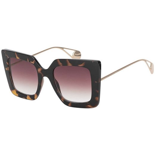 BEZLIT EYEWEAR Retrosonnenbrille Rundglas Designer Damen Sonnenbrille (1-St) mit Schwarzen oder Violetten Linsen mehr Letzte 3 Tage