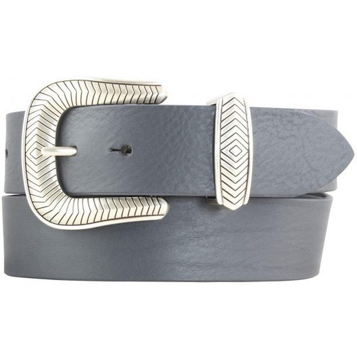 BELTINGER Ledergürtel Designer-Gürtel aus Vollrindleder mit Metall-Schlaufe 4 cm - Jeans-Gür 1-St mehr Nur noch ein Tag übrig