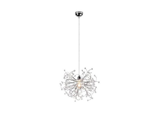MEINEWUNSCHLEUCHTE LED Pendelleuchte Dimmfunktion, LED wechselbar, warmweiß, ausgefallene Designer Lampen für über-n Esstisch hängend, Gold Ø 52cm mehr Auslauf