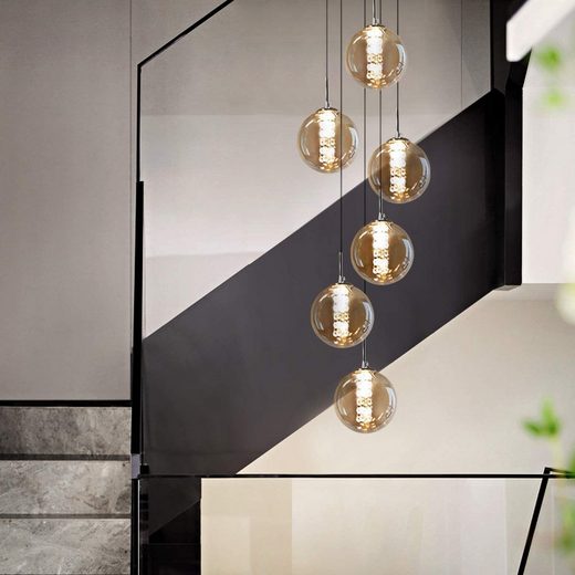 ZMH Pendelleuchte Esstisch Pendellampe Höhenverstellbar Kronleuchter LED wechselbar mehr im Angebot