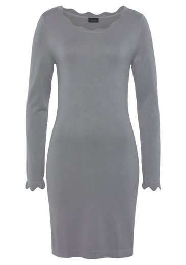 LAURA SCOTT Strickkleid mit femininer Wellenkante - NEUE FARBEN mehr Zeitlich begrenztes Angebot