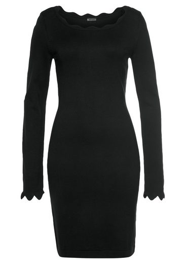 LAURA SCOTT Strickkleid mit femininer Wellenkante - NEUE FARBEN mehr Zeitlich begrenztes Angebot