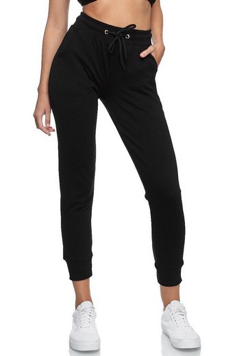JEEL Sweathose Jogginghose Damen (1-tlg) Baumwolle, Lycra, Slim Fit mehr Kostenlose Rückgabe