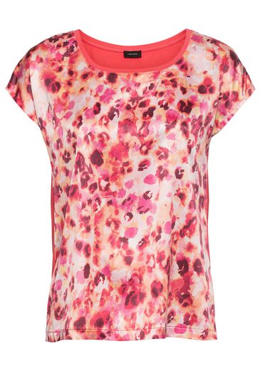 LAURA SCOTT Shirtbluse aus glänzendem Satin mehr Sonderangebot der Fabrik