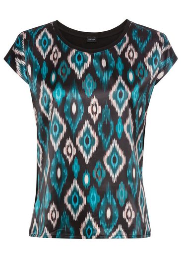 LAURA SCOTT Shirtbluse aus glänzendem Satin mehr Sonderangebot der Fabrik