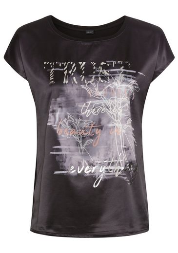 LAURA SCOTT Shirtbluse aus Satin mit dezentem Aufdruck mehr 50% Rabatt mit kostenlosem Versand