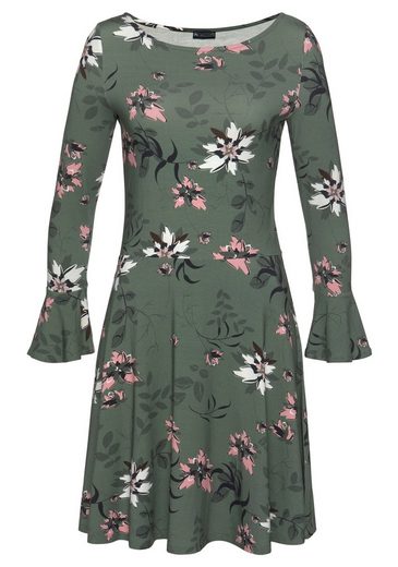 LAURA SCOTT Jerseykleid mit Volant am Ärmel mehr Outlet