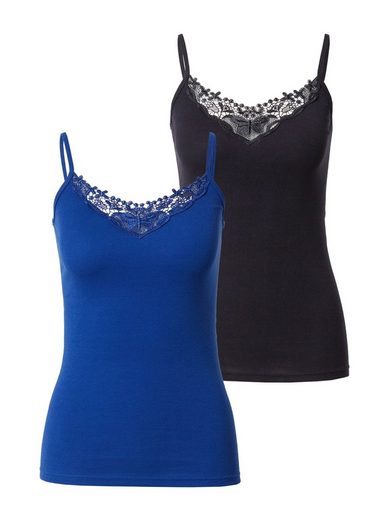 ONLY Spitzentop ONLKIRA LACE SINGLET 2PACK NOOS 2er-Pack mehr Günstiger Verkauf
