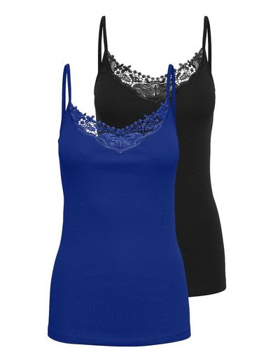 ONLY Spitzentop ONLKIRA LACE SINGLET 2PACK NOOS 2er-Pack mehr Meist gekauft