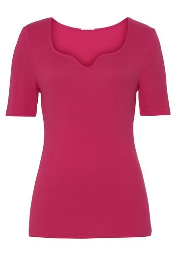 VIVANCE T-Shirt (1-tlg) mit herzförmigen Dekolleté mehr Blitzverkäufe