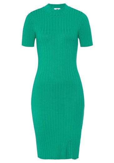 AJC Strickkleid mit feinem Stehkragen und modischem Schlitz mehr Fabrik Onlineshop