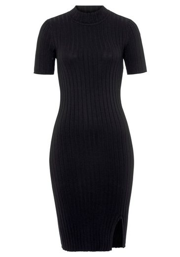 AJC Strickkleid mit feinem Stehkragen und modischem Schlitz mehr Fabrik Onlineshop