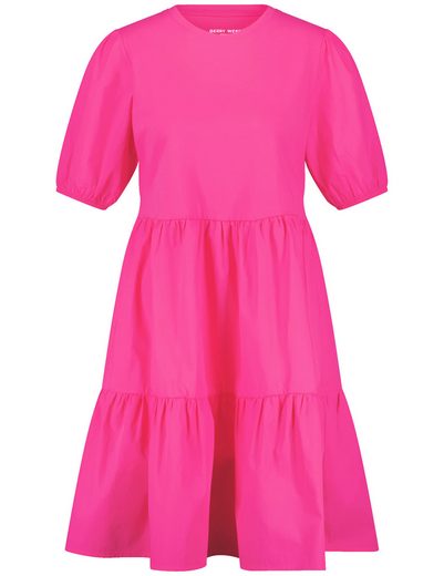 GERRY WEBER Midikleid Baumwollkleid mit gestuftem Rockteil mehr Kauf eins, bekomm eins gratis