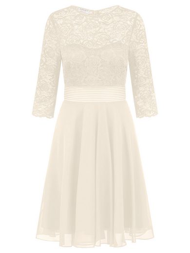APART Cocktailkleid im Materialmix aus weicher elastischer Spitze und Chiffon mehr Super Sparpreis