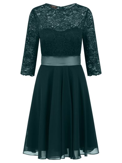 APART Cocktailkleid im Materialmix aus weicher elastischer Spitze und Chiffon mehr Super Sparpreis