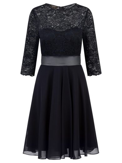 APART Cocktailkleid im Materialmix aus weicher elastischer Spitze und Chiffon mehr Super Sparpreis