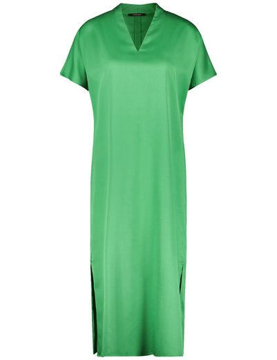 TAIFUN Minikleid Fließendes Midikleid mit V-Ausschnitt mehr im Angebot