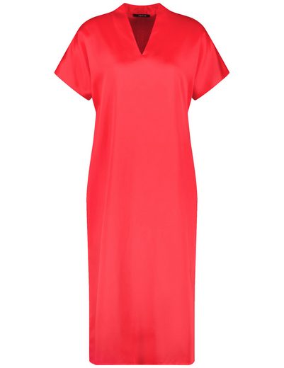 TAIFUN Minikleid Fließendes Midikleid mit V-Ausschnitt mehr im Angebot