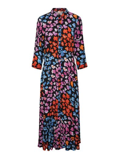 Y.A.S Hemdblusenkleid YASSAVANNA LONG SHIRT DRESS mit 3/4 Ärmel mehr Blitzverkäufe