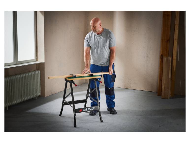 PARKSIDE® Werk- und Spanntisch, 150 kg, zusammenklappbar Saisonale Angebote