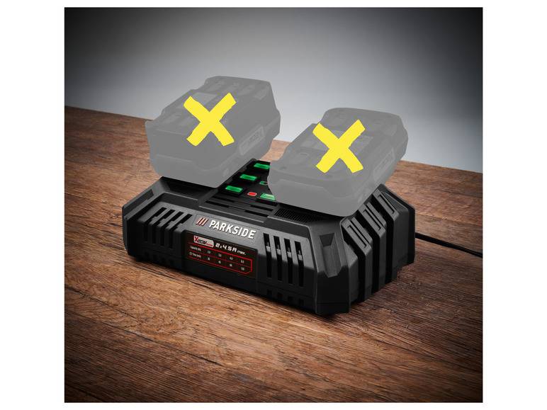 PARKSIDE® 20 V Akku-Doppelladegerät »PDSLG 20 B1«, 4,5 A Räumungsverkauf