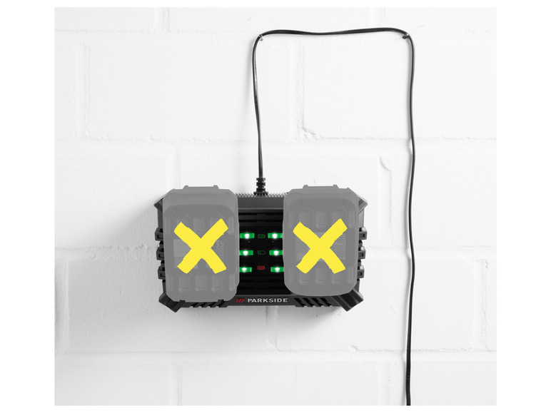 PARKSIDE® 20 V Akku-Doppelladegerät »PDSLG 20 B1«, 4,5 A Räumungsverkauf