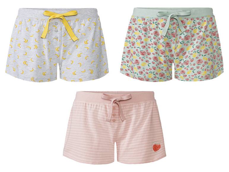 esmara® Damen Schlafhose, kurz, mit Zierknopfleiste Fabrikladen