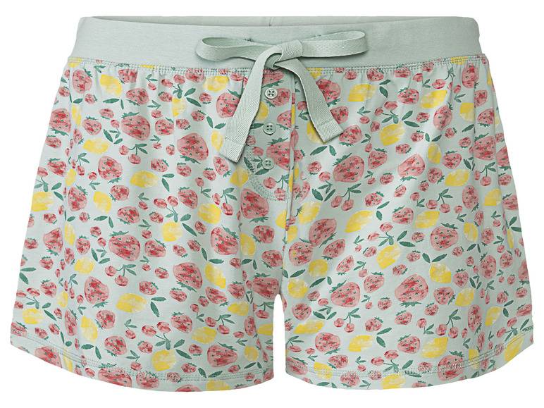 esmara® Damen Schlafhose, kurz, mit Zierknopfleiste Fabrikladen