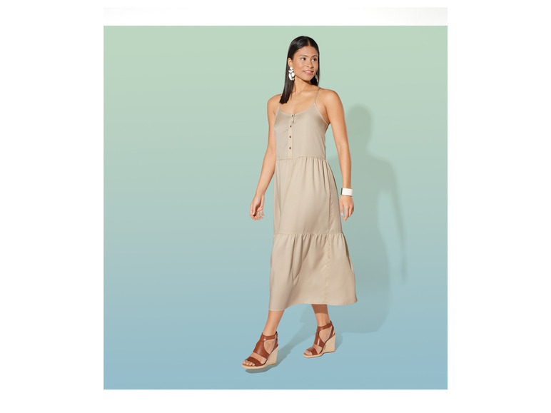 esmara® Damen Midikleid, mit Knopfleiste 50% Rabatt für begrenzte Zeit