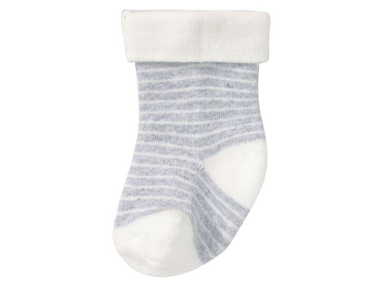 lupilu® Baby Thermo-Socken, 5 Paar, mit hohem Baumwollanteil, weiß/grau Flash Sale