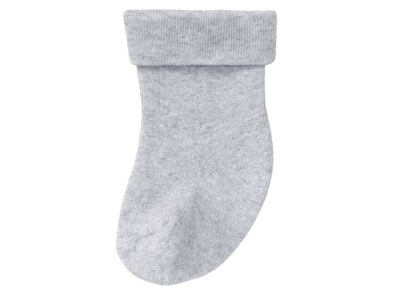 lupilu® Baby Thermo-Socken, 5 Paar, mit hohem Baumwollanteil, weiß/grau Flash Sale