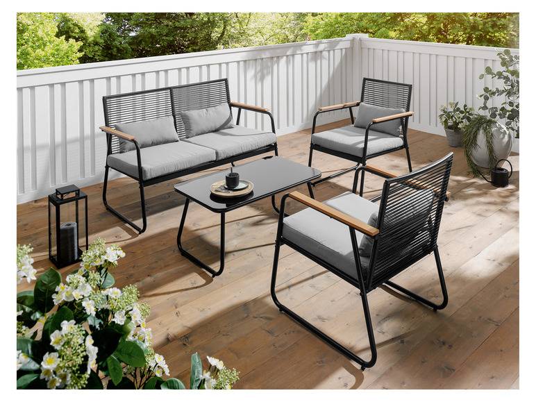 LIVARNO home Garten Loungeset, 4-teilig Bis zu 55% Rabatt