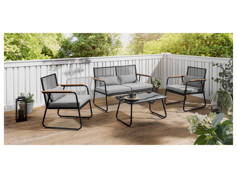 LIVARNO home Garten Loungeset, 4-teilig Bis zu 55% Rabatt