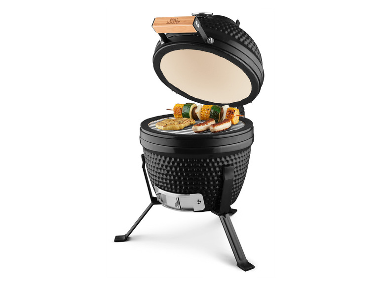 GRILLMEISTER Holzkohle Keramikgrill, Ø 26,5 cm Nur noch ein Tag übrig