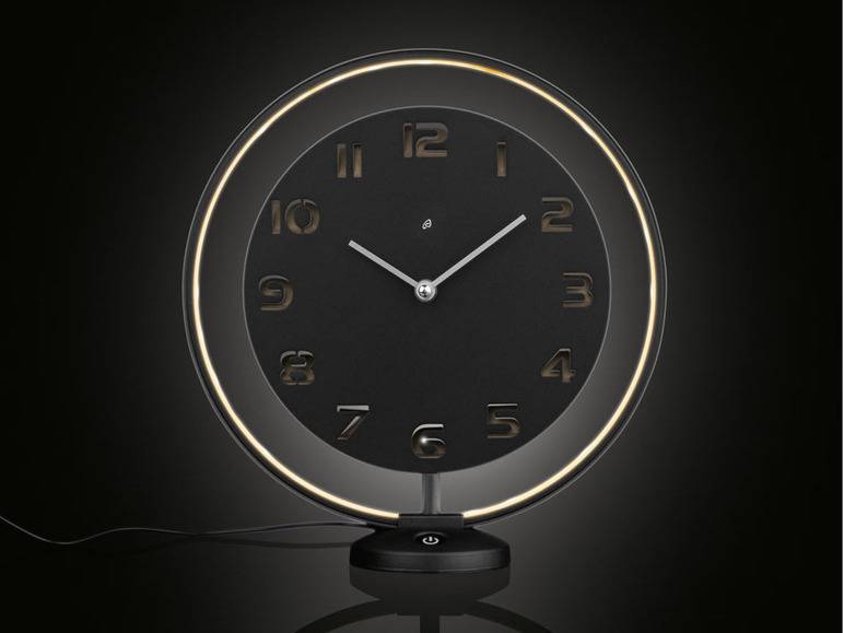 AURIOL® Tischuhr, mit LED-Leuchtring Meist gekauft