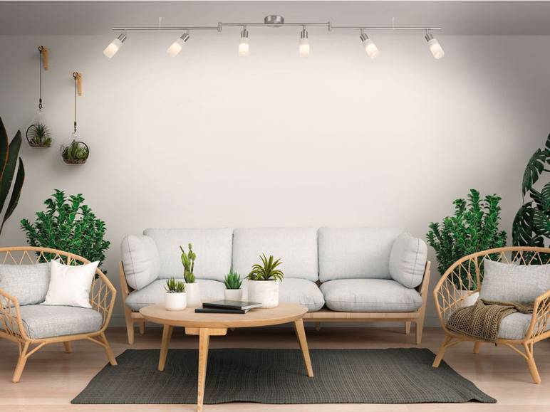 LIVARNO home LED-Deckenleuchte, schwenkbare Arme, 6 LEDs Limitierter Zeitrabatt