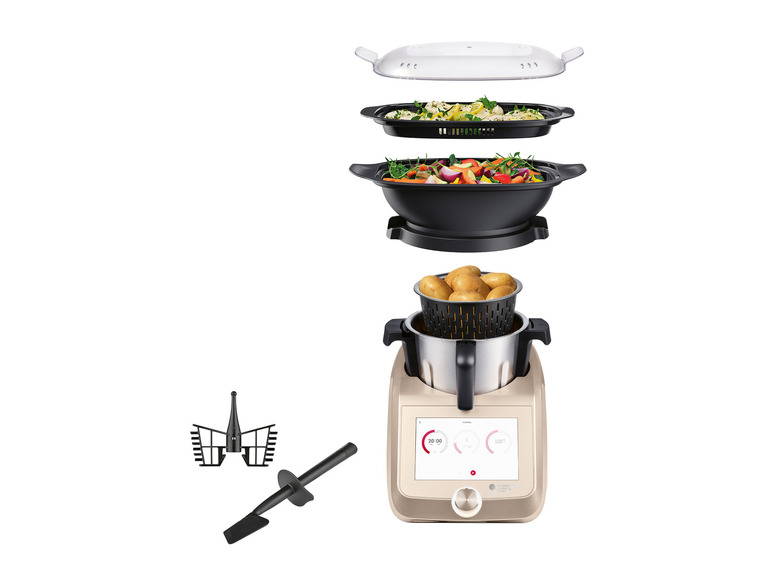 SILVERCREST® KITCHEN TOOLS Monsieur Cuisine Smart SKMS 1200 B1 Champagner Versandkostenfrei