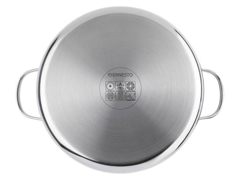 ERNESTO® Edelstahl-Topf, mit Deckel, Ø 24 cm Räumungsverkauf